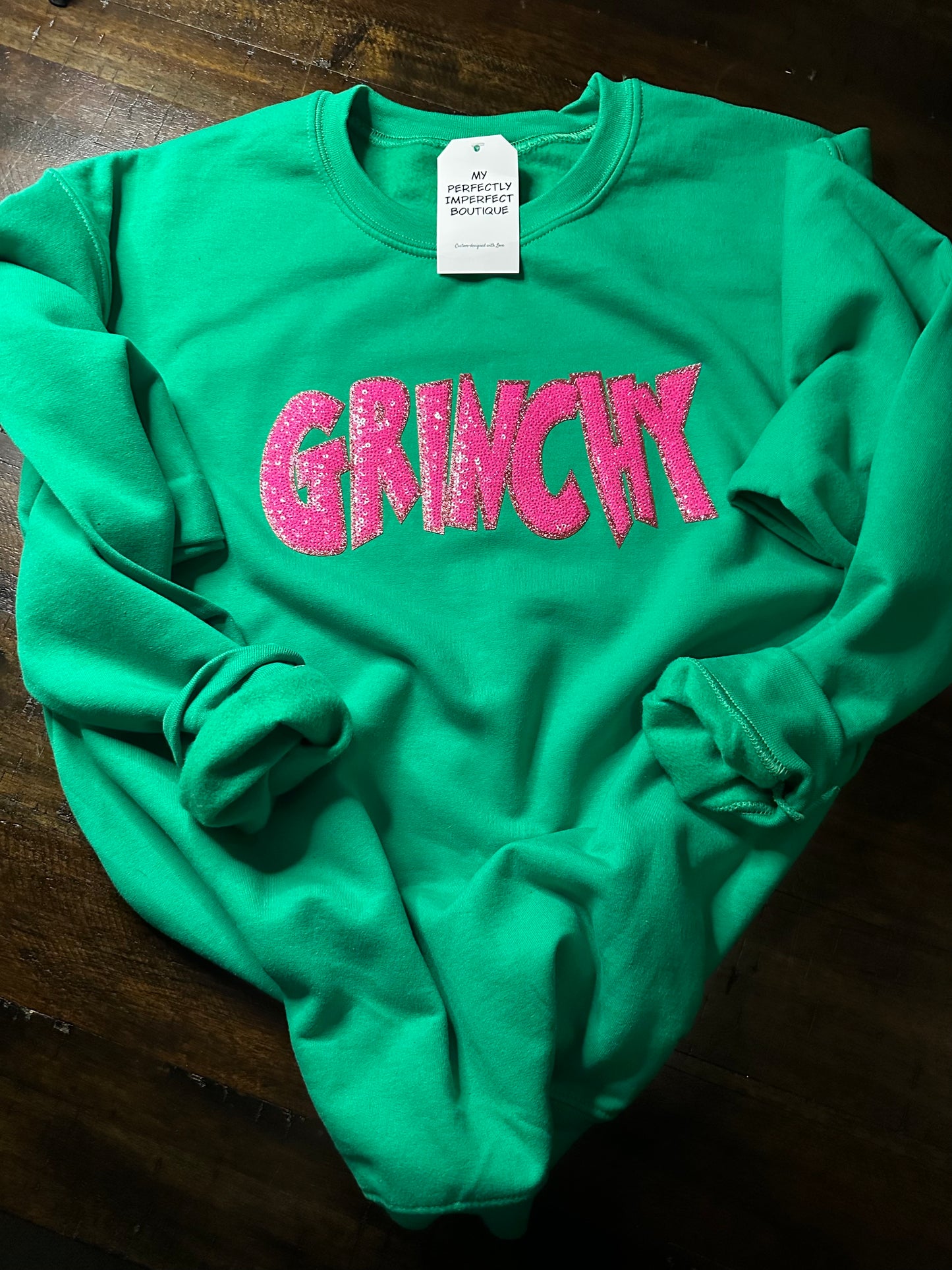 Grinch Pink Sequin