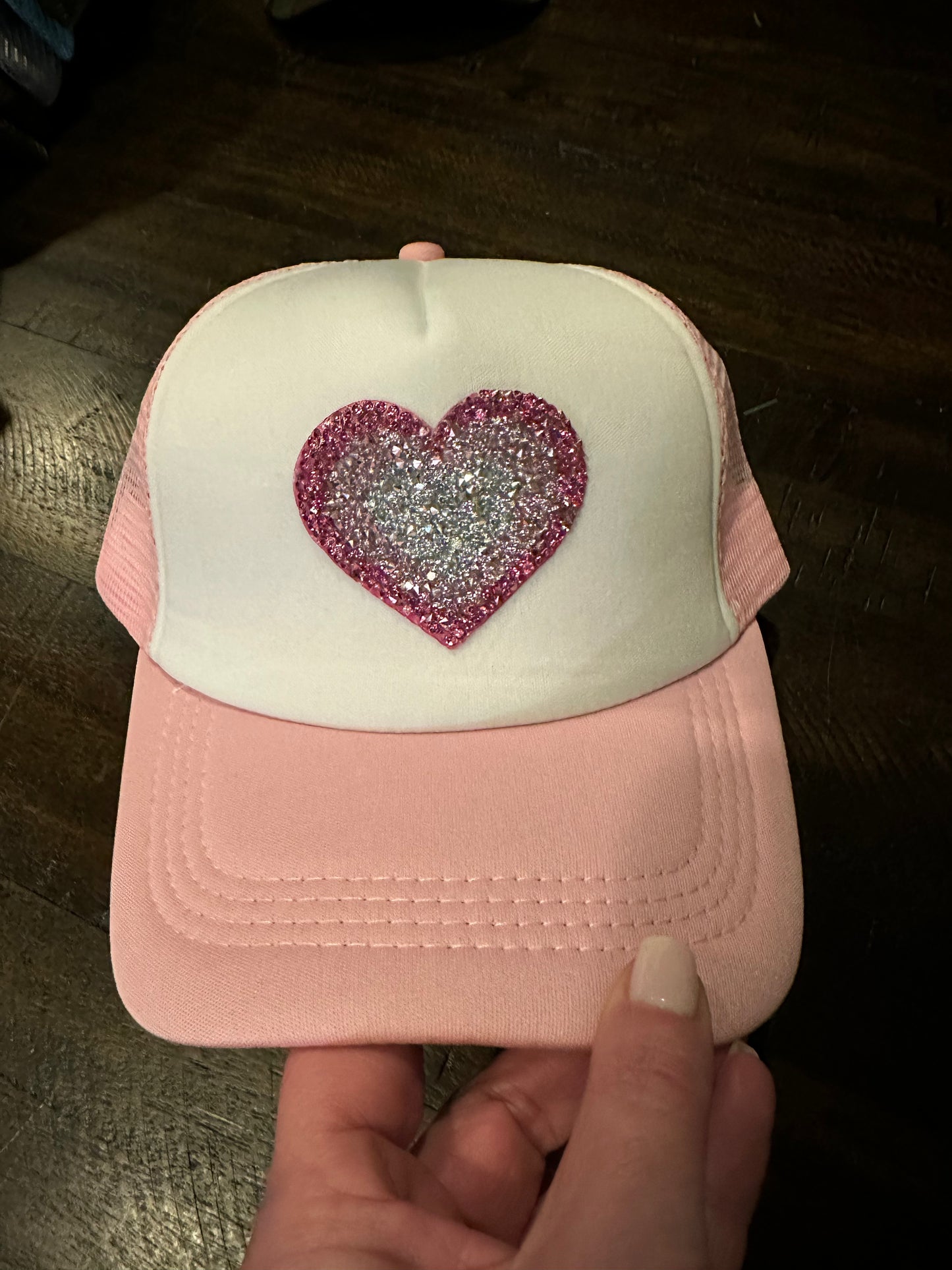 Bling Heart Trucker Hat