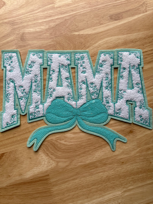 Mama Light Teal Floral