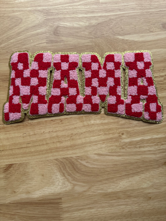 Mama Red and Pink Checker