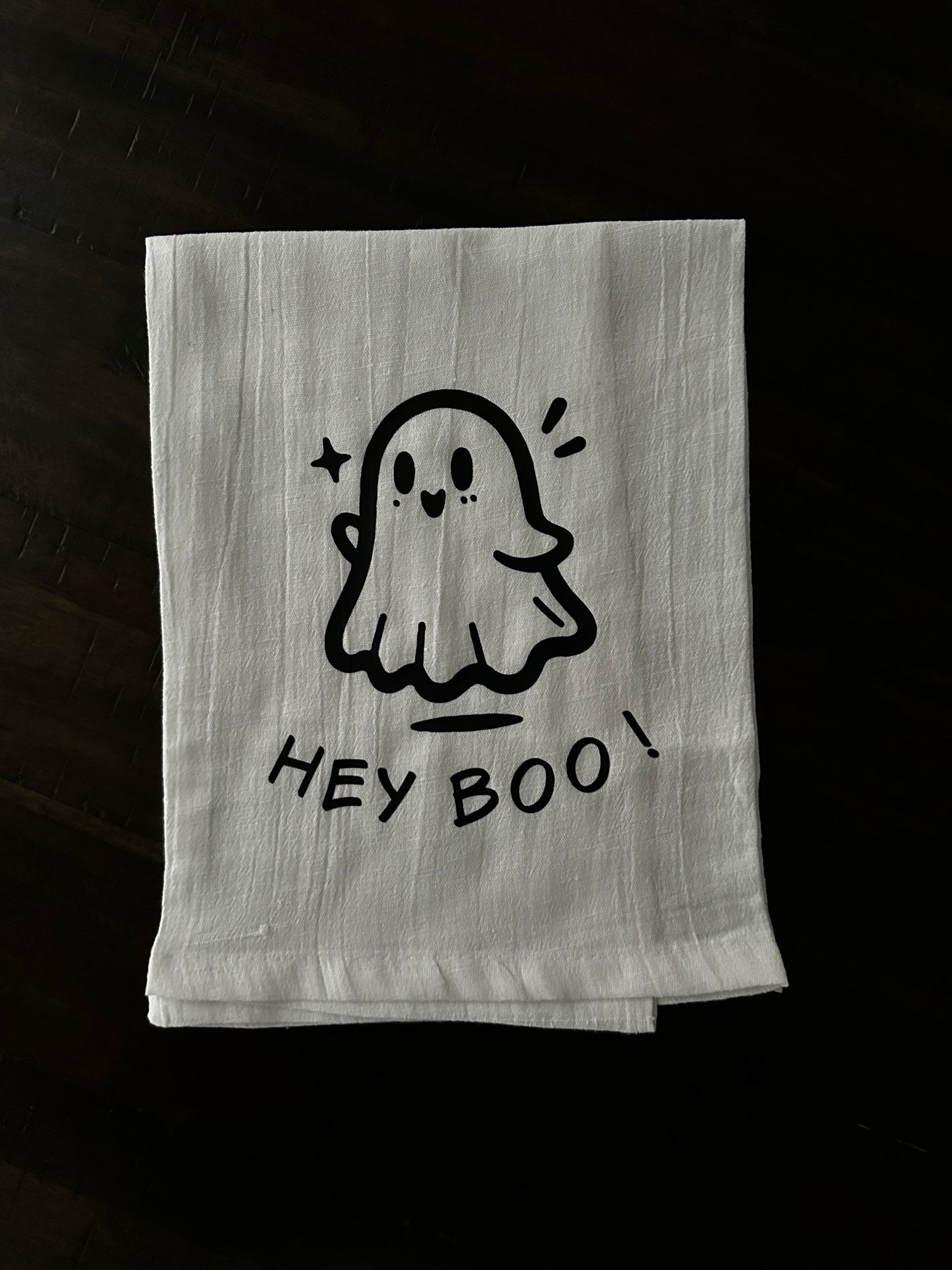 Hey Boo Tea Towel