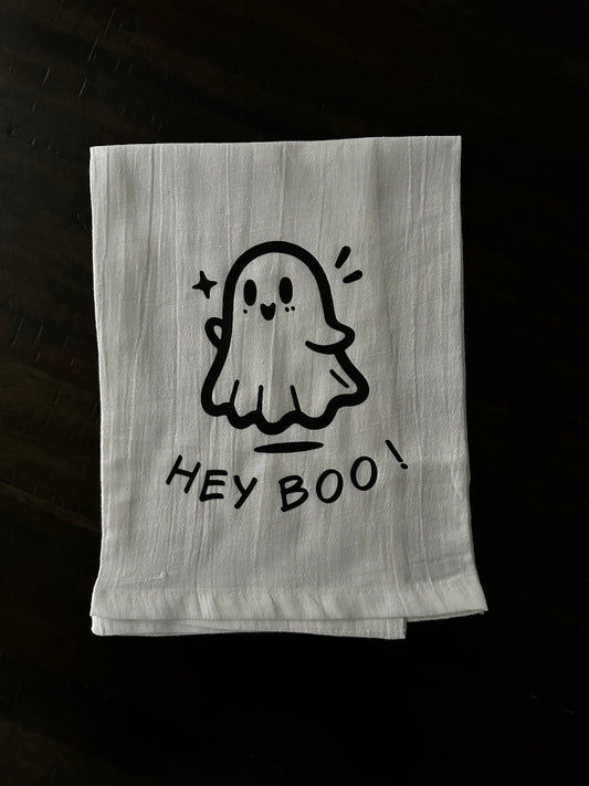 Hey Boo Tea Towel