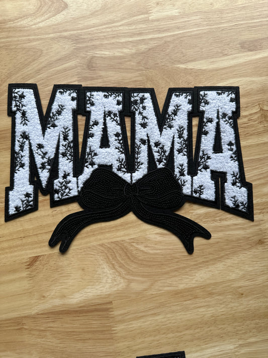 Mama Black Floral