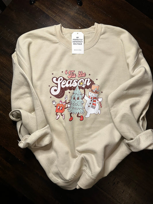 Retro Tis the Season Crewneck