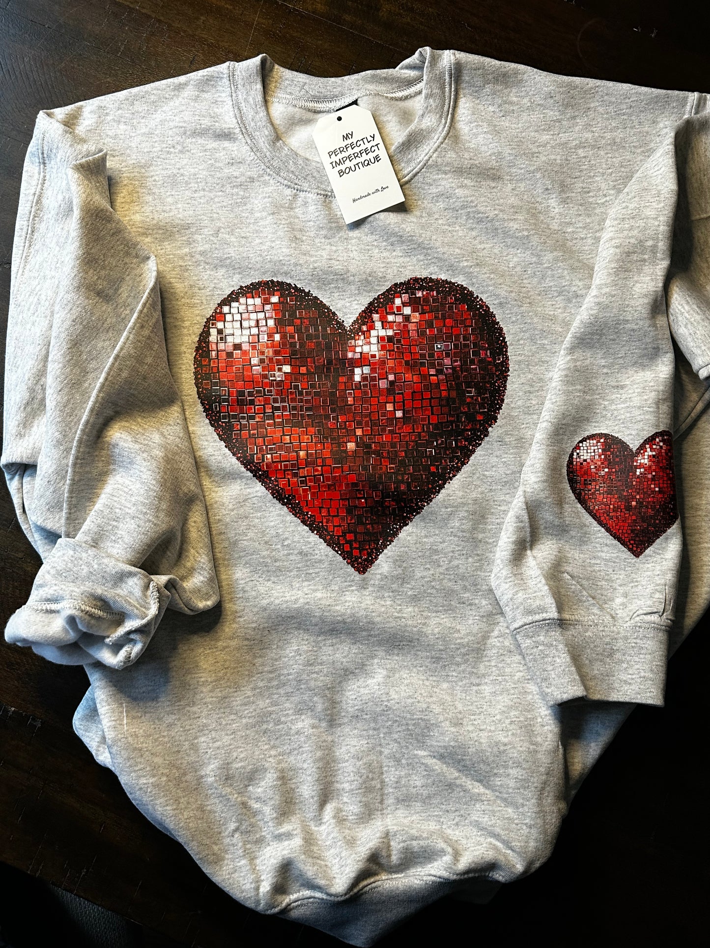 Heart on Sleeve Crewneck